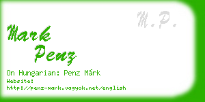 mark penz business card